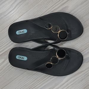 OKA b Black Sandals